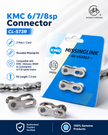 KMC 6/7/8sp Connector, CL-573R, 2pairs/Card