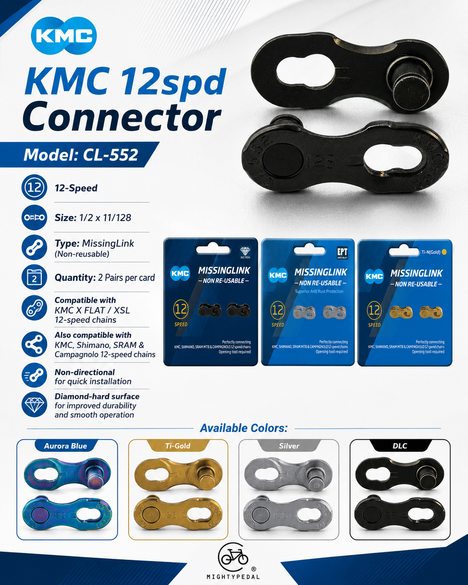 KMC 12spd Connector, CL-552 2Pairs/card