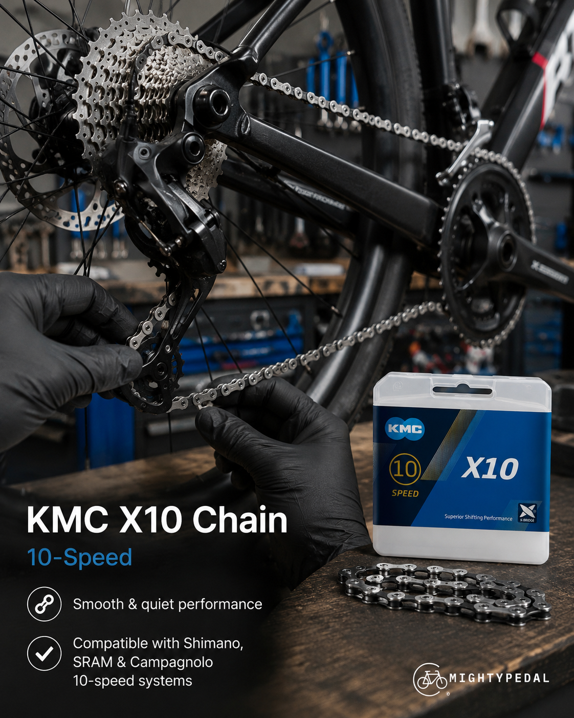 KMC X10 Chain, 10spd, 116L