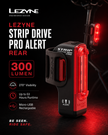 Lezyne Bicycle Strip Drive Pro Alert Rear light, 300 Lumen