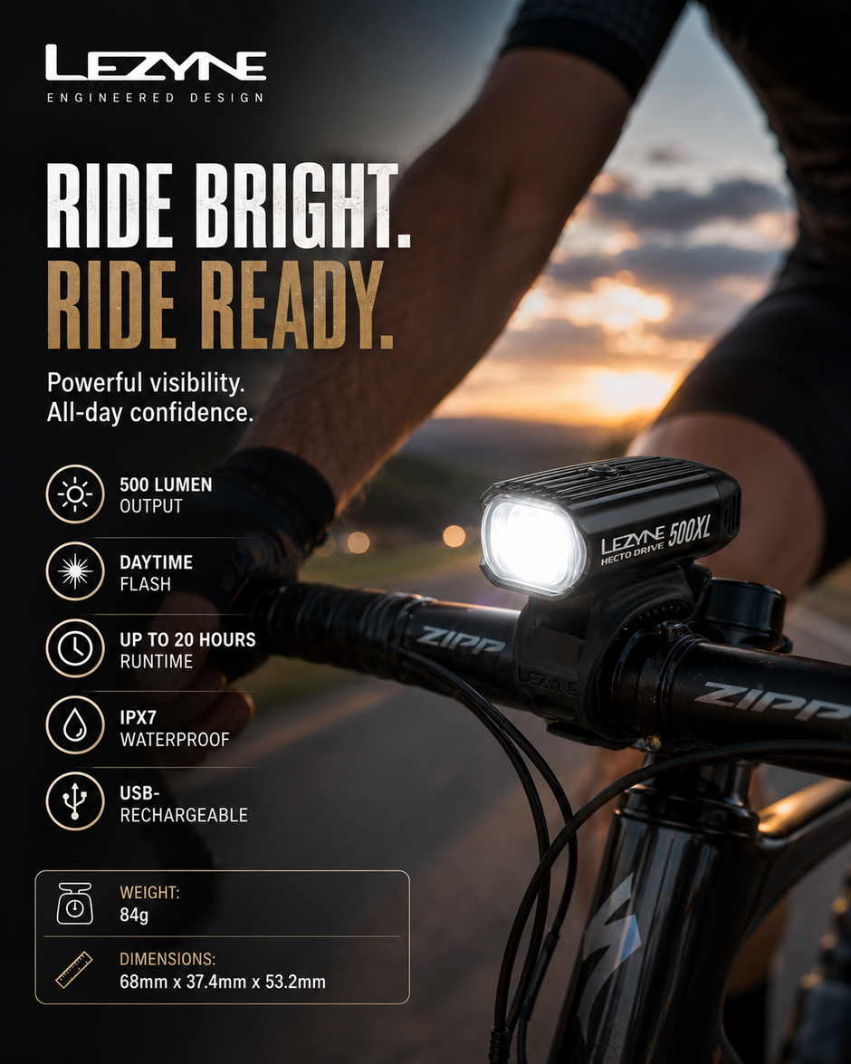 Lezyne Hecto Drive 500XL Bicycle Light