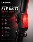 Lezyne Bicycle KTV Drive Rear light, 10 Lumens