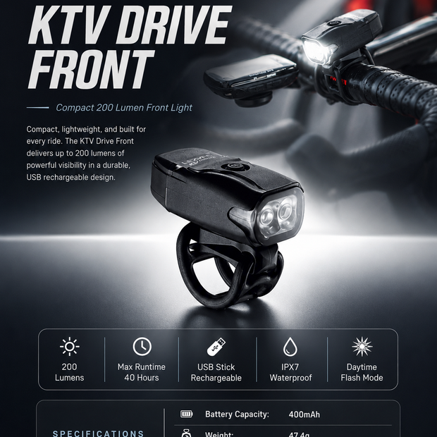 Lezyne KTV Drive Front Bicycle light