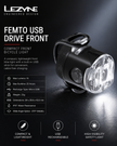 Lezyne Femto USB Drive Front Bicycle light