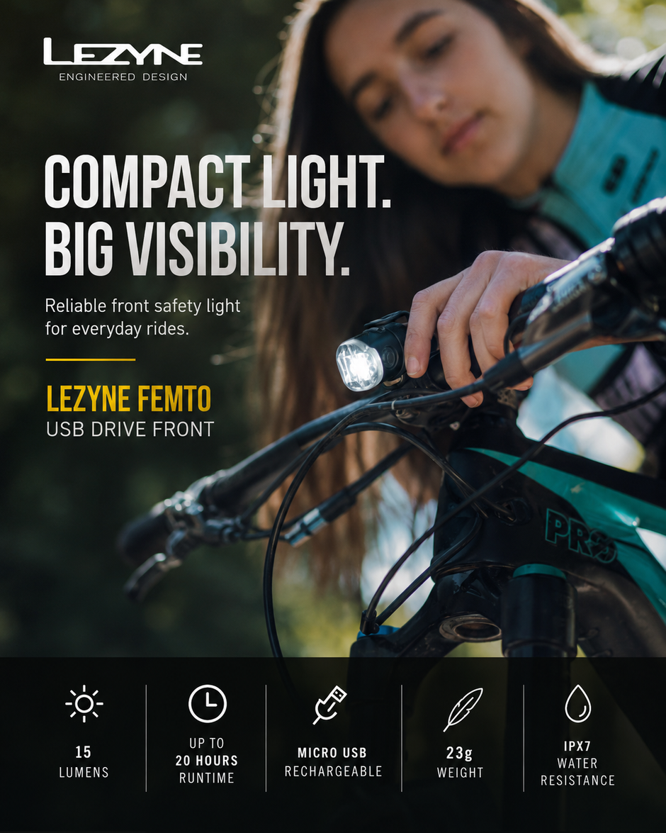 Lezyne Femto USB Drive Front Bicycle light