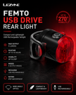 Lezyne Bicycle Femto USB Drive Rear light