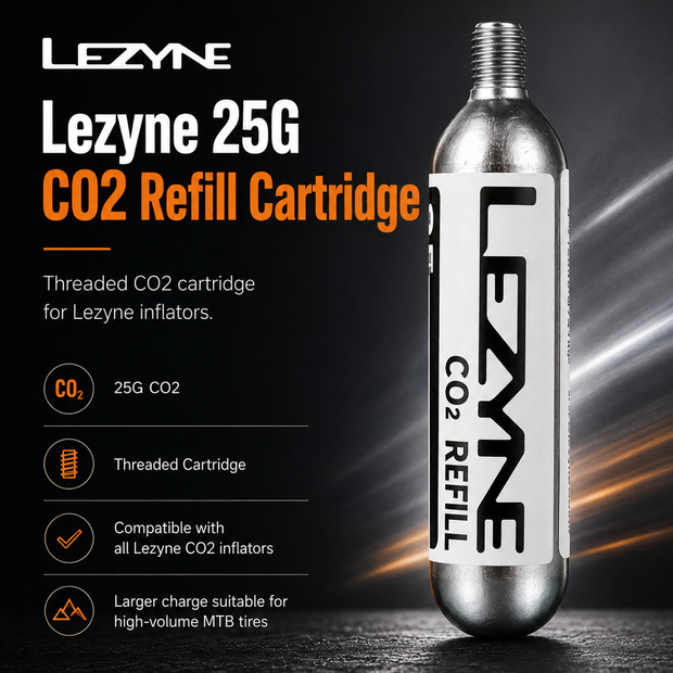Lezyne Bicycle 25G CO2 Refill Cartridges