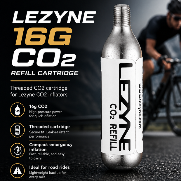 Lezyne Bicycle 16G CO2 Refill Cartridges