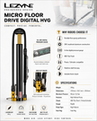 Lezyne Micro Floor Drive Digital HVG, Bicycle Pump