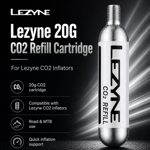 Lezyne Bicycle 20G CO2 Refill Cartridges