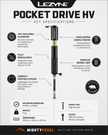 Lezyne Pocket Drive HV, Bicycle Pump