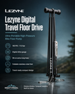 Lezyne Digital Travel Floor Drive Bicycle Pump