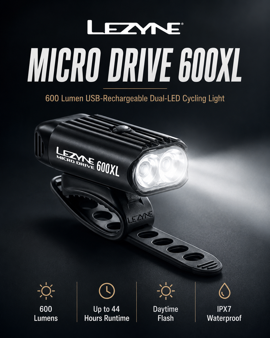 Lezyne Micro Drive 600XL Bicycle light