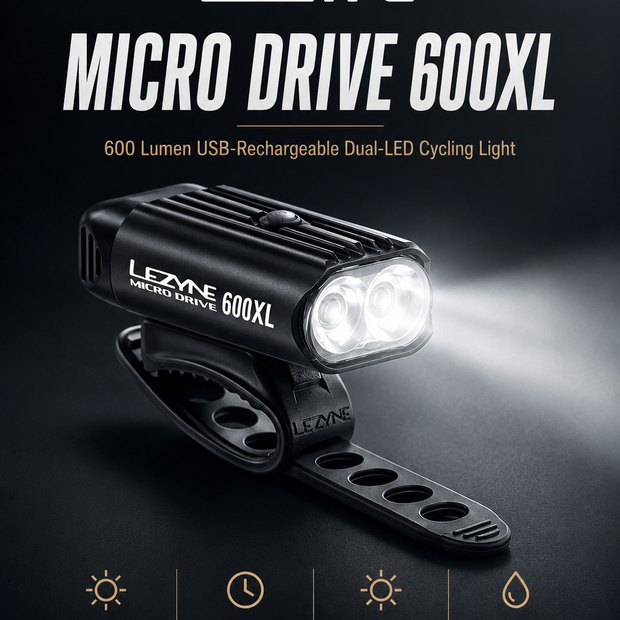 Lezyne Micro Drive 600XL Bicycle light