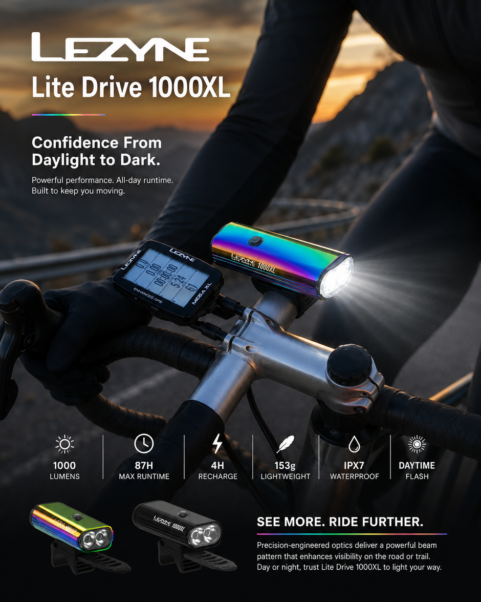 Lezyne Lite Drive 1000XL Bicycle light