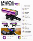 Lezyne Classic Drive 700XL Bicycle light (Neo Metallic)