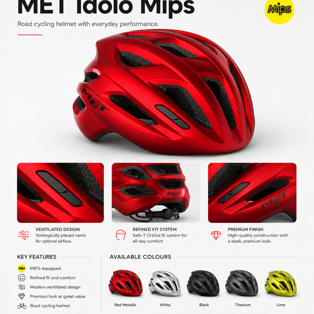 Met Idolo Mips cycling Helmet