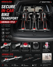 Minoura Transport Vergo-TF3  (for 3 bikes) in-car mount kit