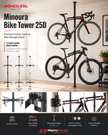 Minoura Bike Tower 25D Storage Stand (Black Color)