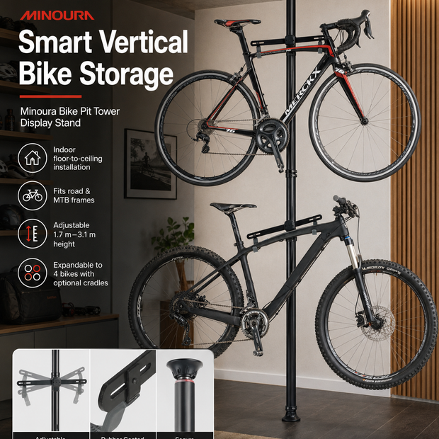Minoura Bike Pit Tower Display Stand