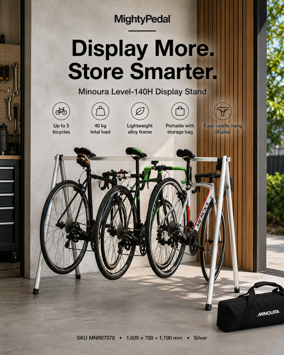 Minoura Level-140H Display Stand, Silver