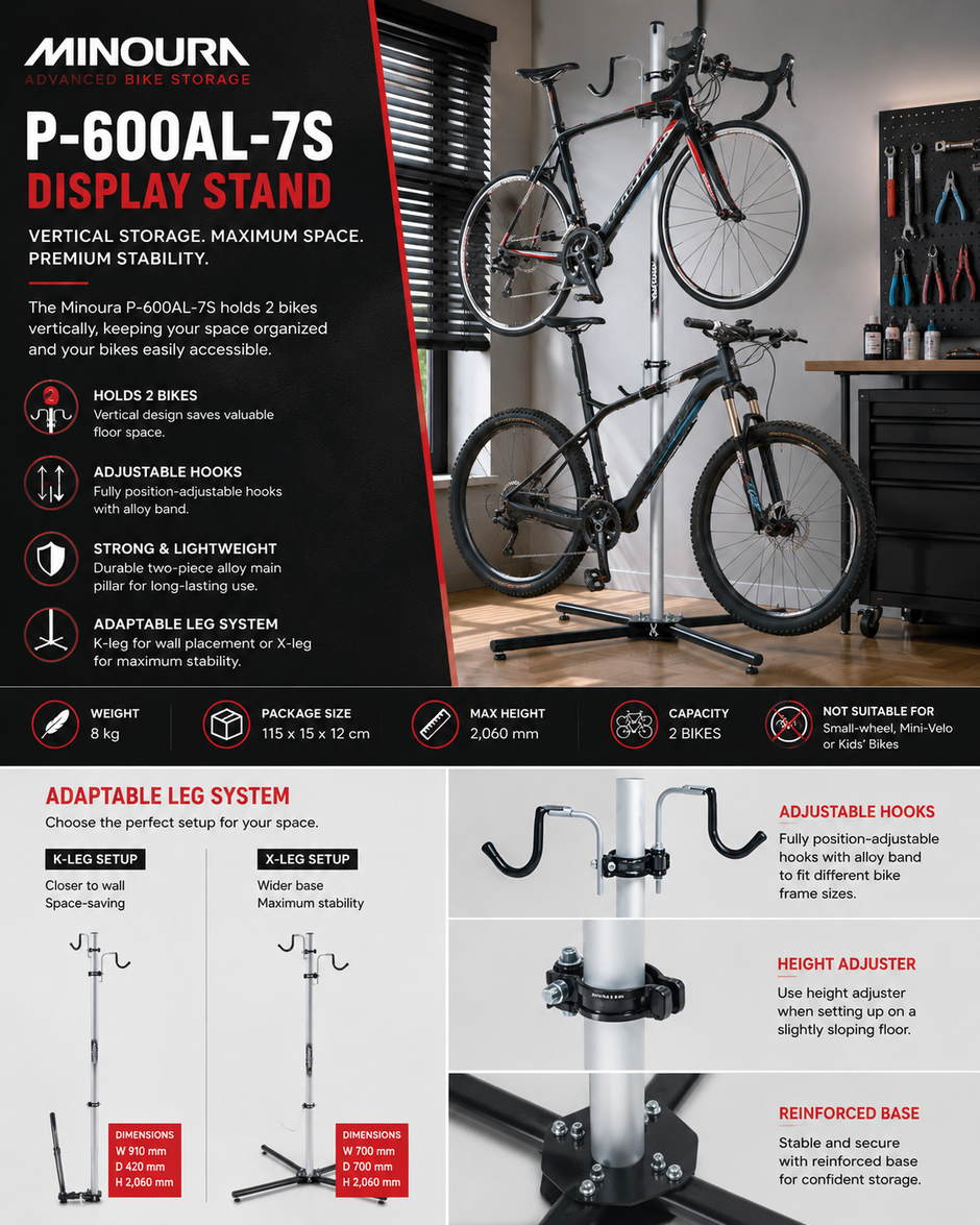 Minoura Display Stand P-600AL-7S