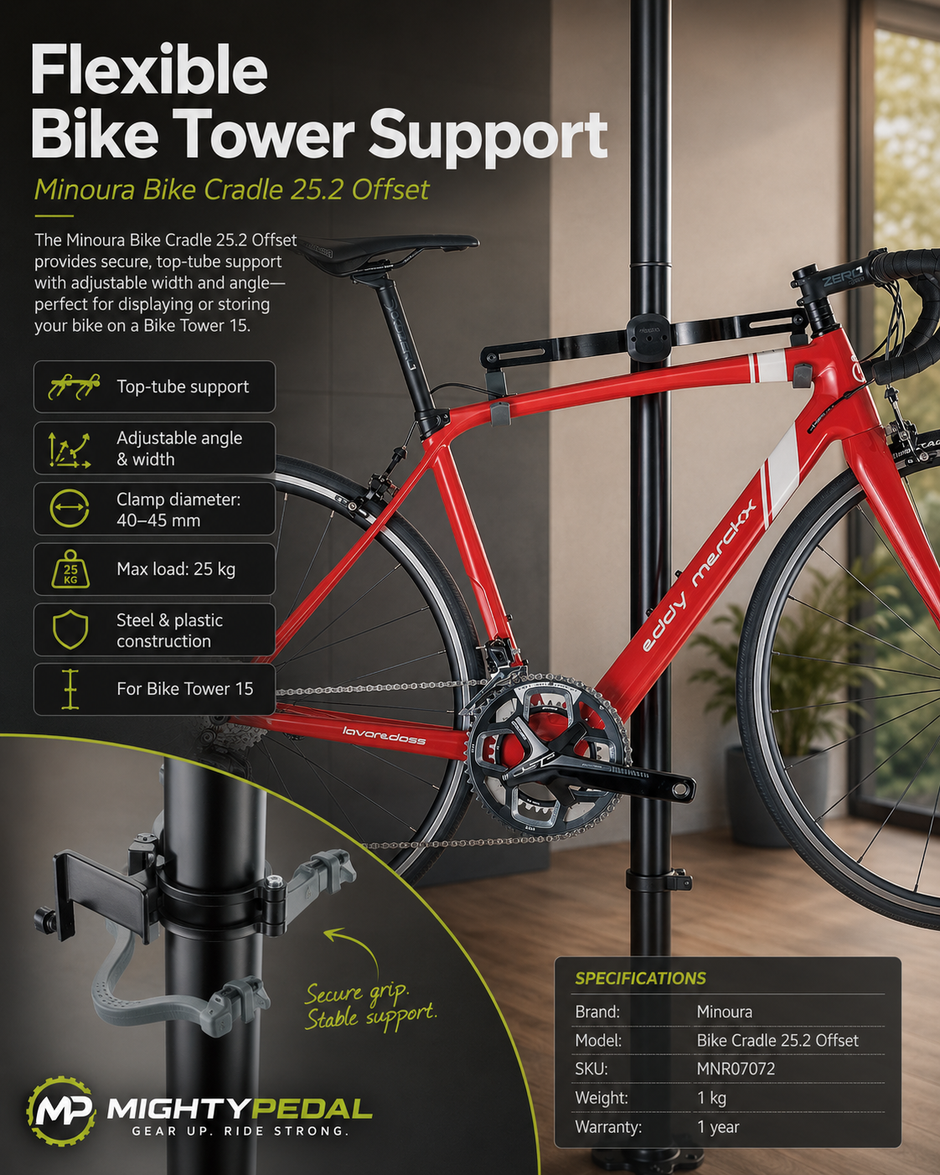 Minoura Bike Offset Cradle 25.2 For Bike Tower 15