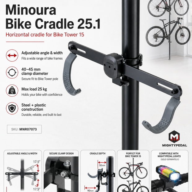 Minoura Bike Cradle 25.1 For Bike Tower 15