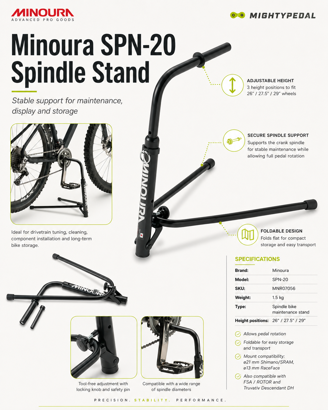 Minoura SPN-20 Spindle Stand