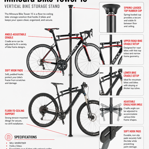 Minoura Display Stand Bike Tower 15