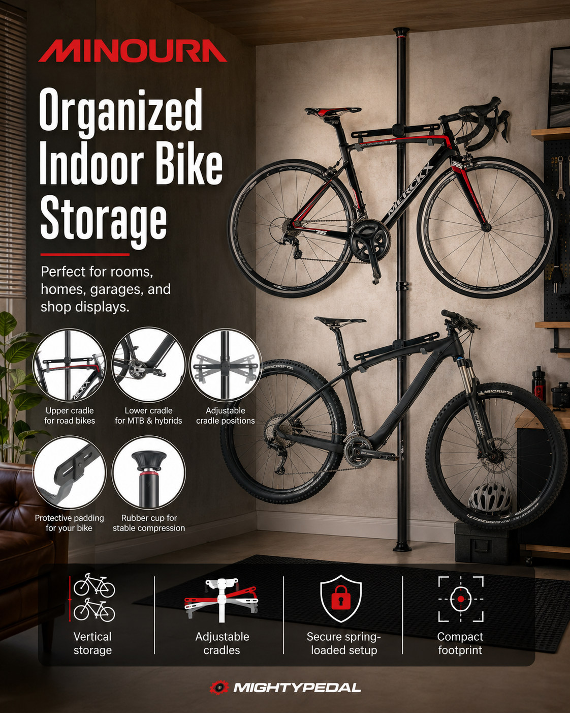 Minoura Display Stand Bike Tower 15