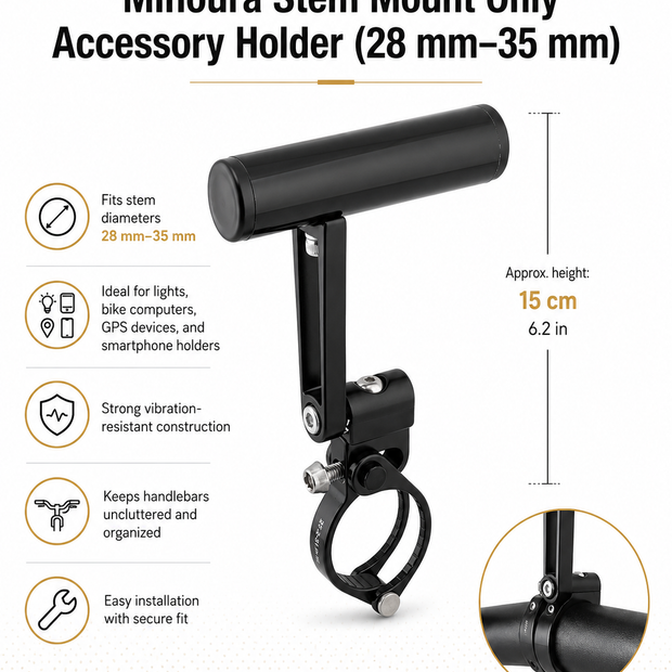 Minoura Stem Mount only Accessory Holder (28mm-35mm)