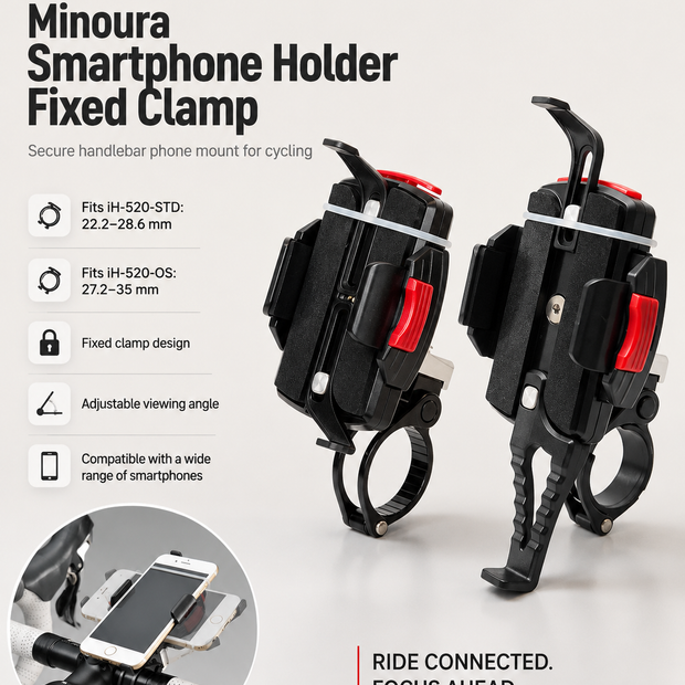 Minoura Smartphone Holder Fixed Clamp