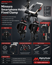 Minoura Smartphone Holder Fixed Clamp