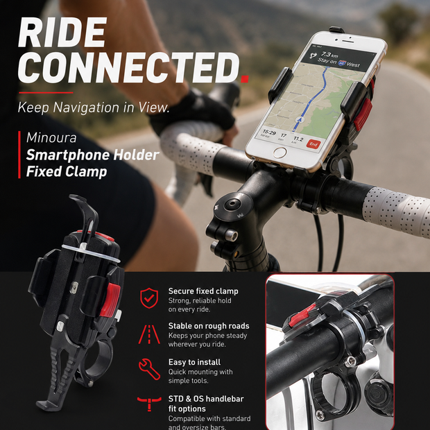 Minoura Smartphone Holder Fixed Clamp
