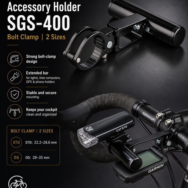 Minoura Accessory Holder SGS-400 Bolt Clamp  (2 size)