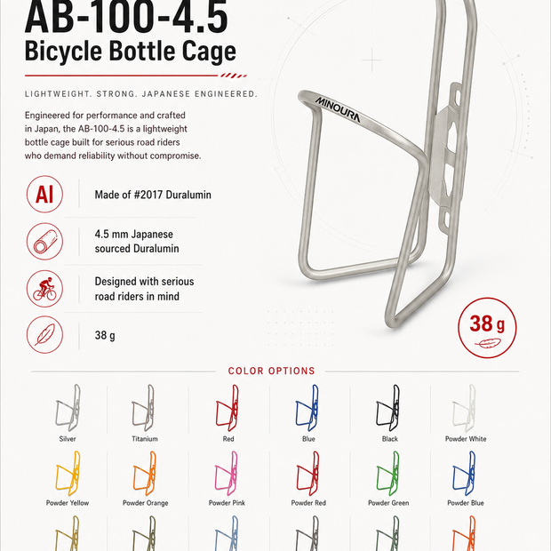 Minoura AB-100-4.5, Bicycle Bottle Cage