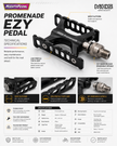 MKS Promenade Ezy(OneSide), LH-Ezy, Black Pedal