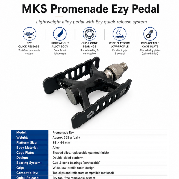 MKS Pedal Promenade Ezy Pedal