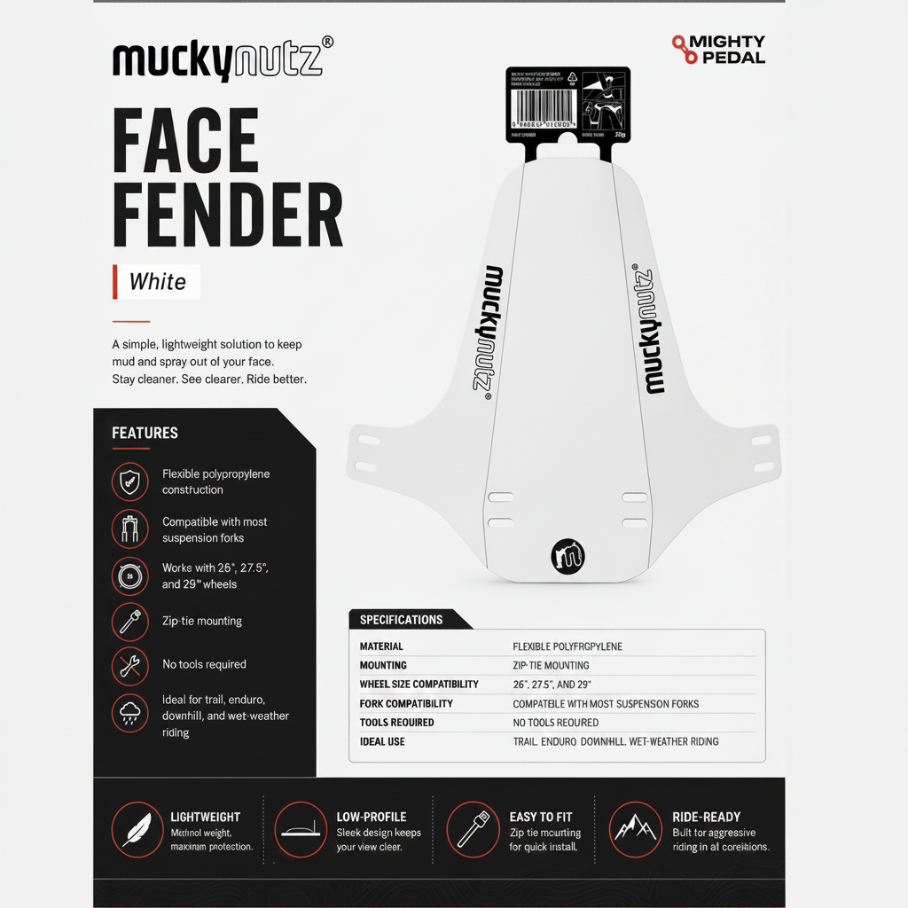 Mucky Nutz FACE FENDER , White
