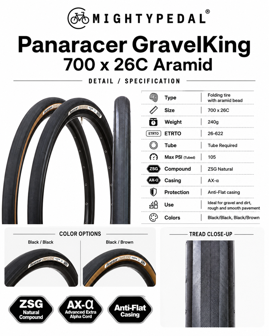 Panaracer GravelKing 700 x 26C Aramid