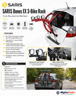 SARIS Bones EX 3-Bike Rack