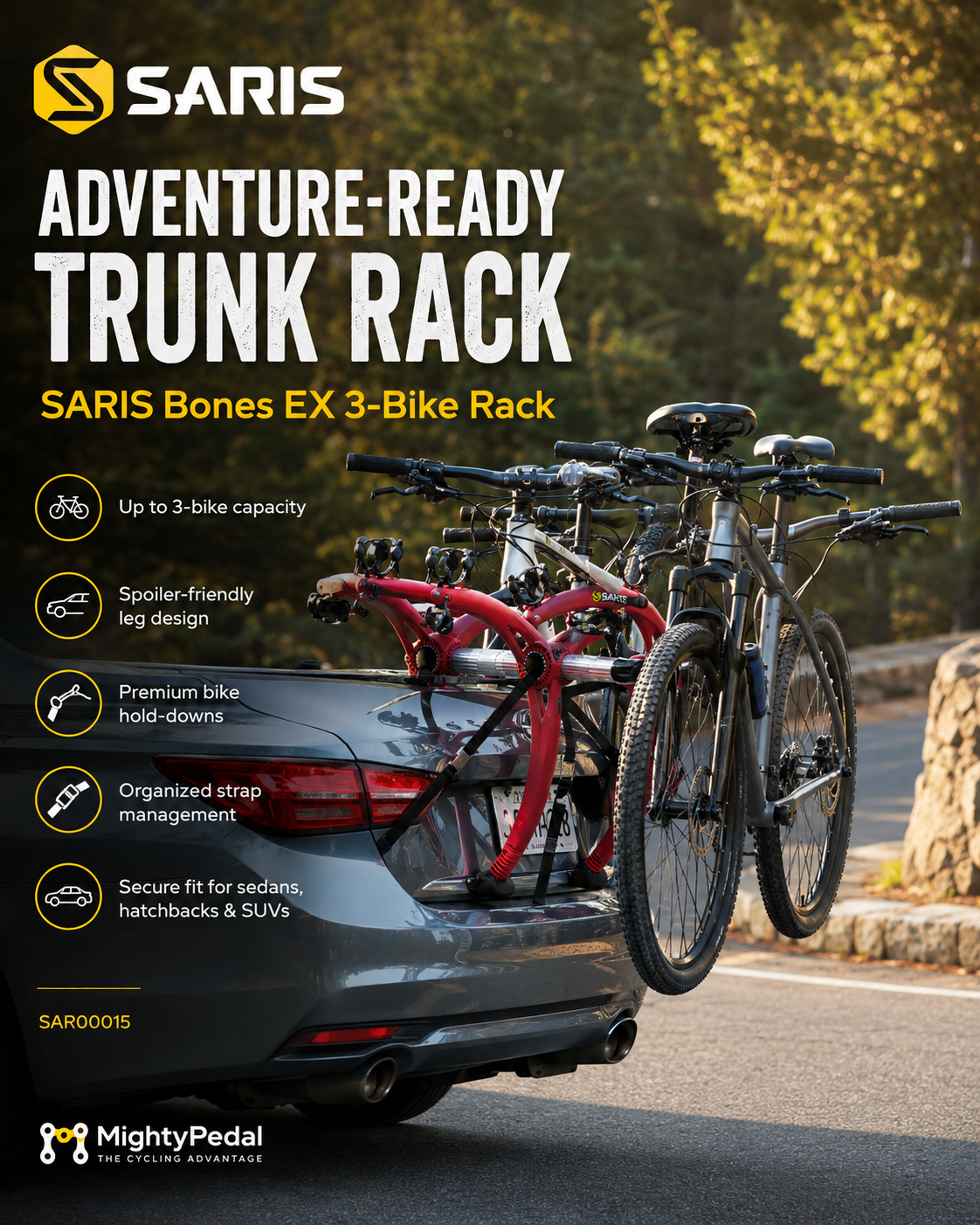 SARIS Bones EX 3-Bike Rack