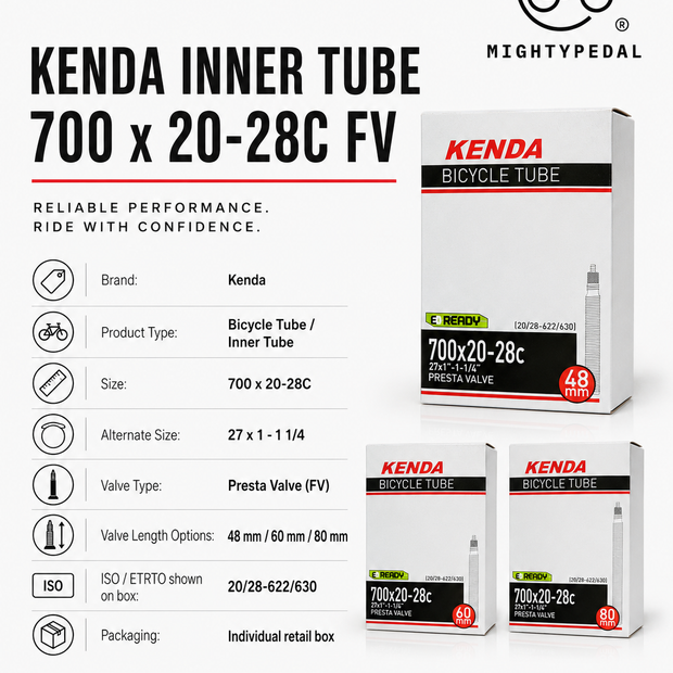 Kenda Inner Tube 700 x 20-28C FV
