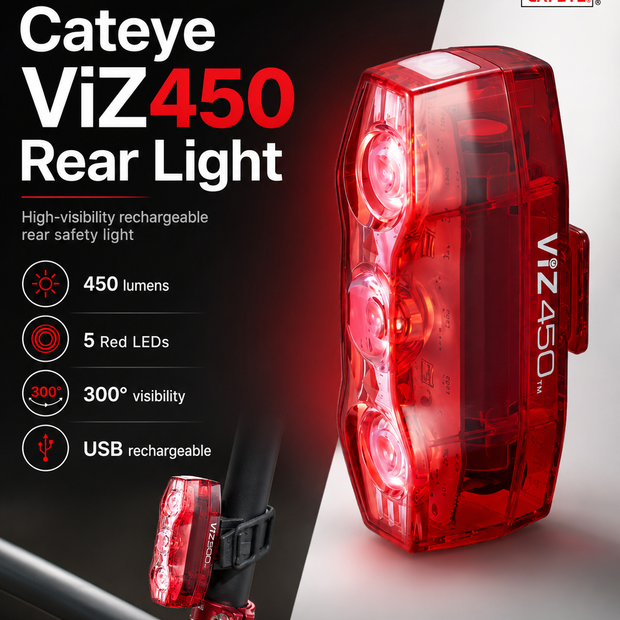 Cateye ViZ450 Rear Light