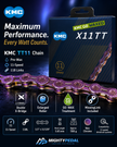 KMC TT11 Chain (Pre-Wax), 11spd, 118L