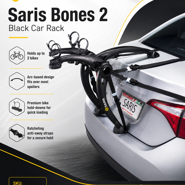 Saris Bones 2 Black Car Rack