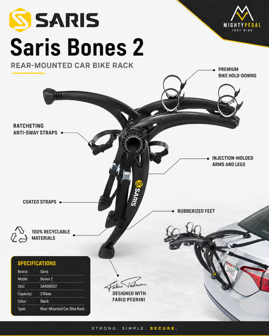 Saris Bones 2 Black Car Rack