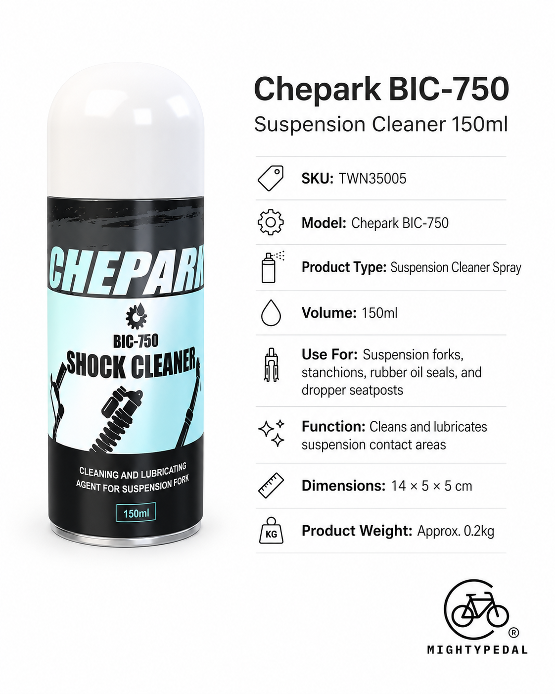 Chepark BIC-750 Suspension Cleaner 150ml