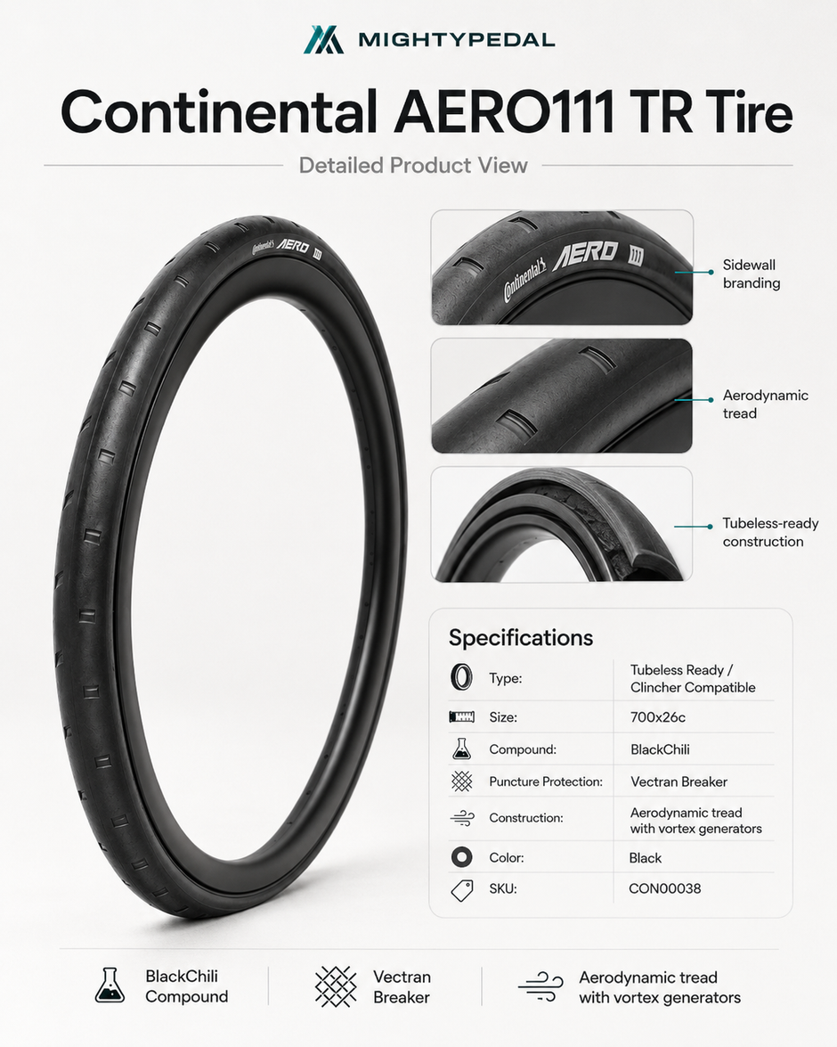 Continental AERO 111 TR Tire 700x26c